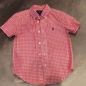 Red Checkered Ralph Lauren Boys Shirt